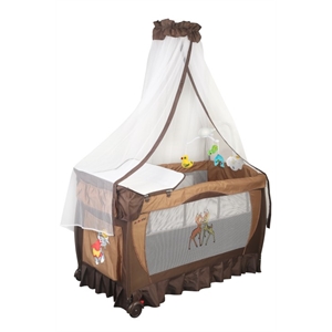 Papetto Cibinlikli Oyun Parkı Pilli Dönenceli 60x120 cm Kahve Papetto Cibinlikli Oyun Parkı Pilli Dönenceli 60x120 cm Kahve