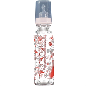 Nuk Silikon Emzikli Cam Biberon 230 ml Pembe Nuk Silikon Emzikli Cam Biberon 230 ml Pembe