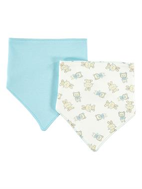 Civil Baby Kız Bebek 2'li Mama Önlüğü Turkuaz Civil Baby Kız Bebek 2'li Mama Önlüğü Turkuaz