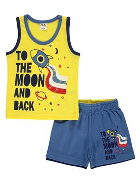 Civil Baby Erkek Bebek Şortlu Takım 6-18 Ay İndigo Civil Baby Erkek Bebek Şortlu Takım 6-18 Ay İndigo