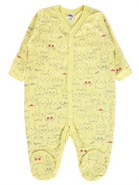 Civil Baby Kız Bebek Patikli Tulum 3-6 Ay Sarı Civil Baby Kız Bebek Patikli Tulum 3-6 Ay Sarı