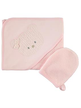 Minidamla Bebek Keseli Kurulama Havlusu Pembe Minidamla Bebek Keseli Kurulama Havlusu Pembe