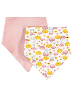 Civil Baby Kız Bebek 2'li Üçgen Mama Önlüğü Pudra Civil Baby Kız Bebek 2'li Üçgen Mama Önlüğü Pudra