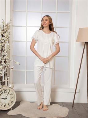 Limissi Hamile Lohusa Pijama Takımı Ekru Limissi Hamile Lohusa Pijama Takımı Ekru