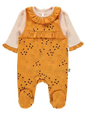 Civil Baby Kız Bebek Salopet 1-6 Ay Hardal Civil Baby Kız Bebek Salopet 1-6 Ay Hardal